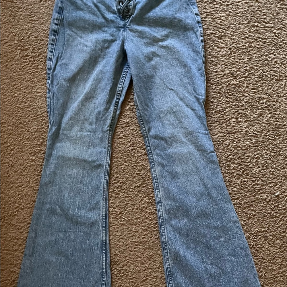 Women's Blue Flared Jeans